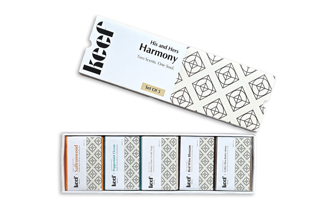 Keef 'His & Hers Harmony' - Signature 5-in-1 Soap Gift Set