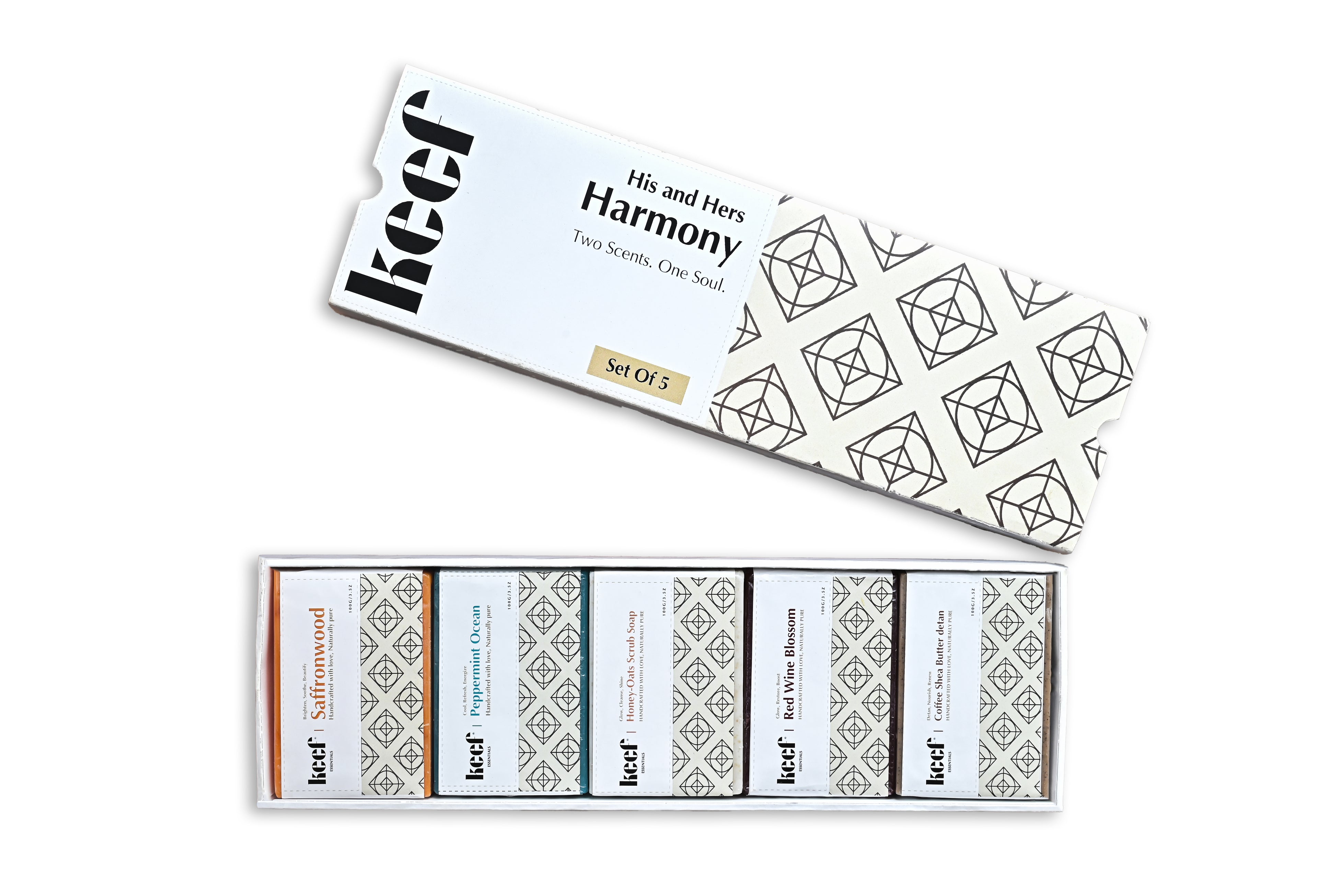 Keef 'His & Hers Harmony' - Signature 5-in-1 Soap Gift Set