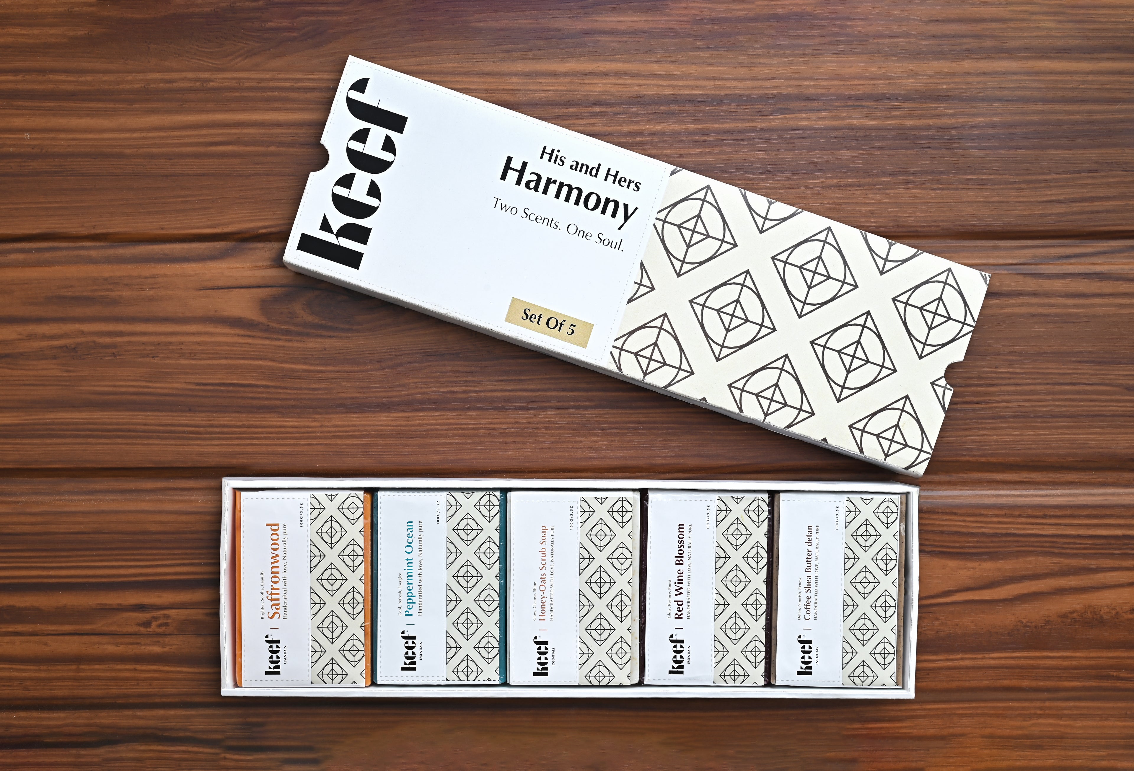 Keef 'His & Hers Harmony' - Signature 5-in-1 Soap Gift Set