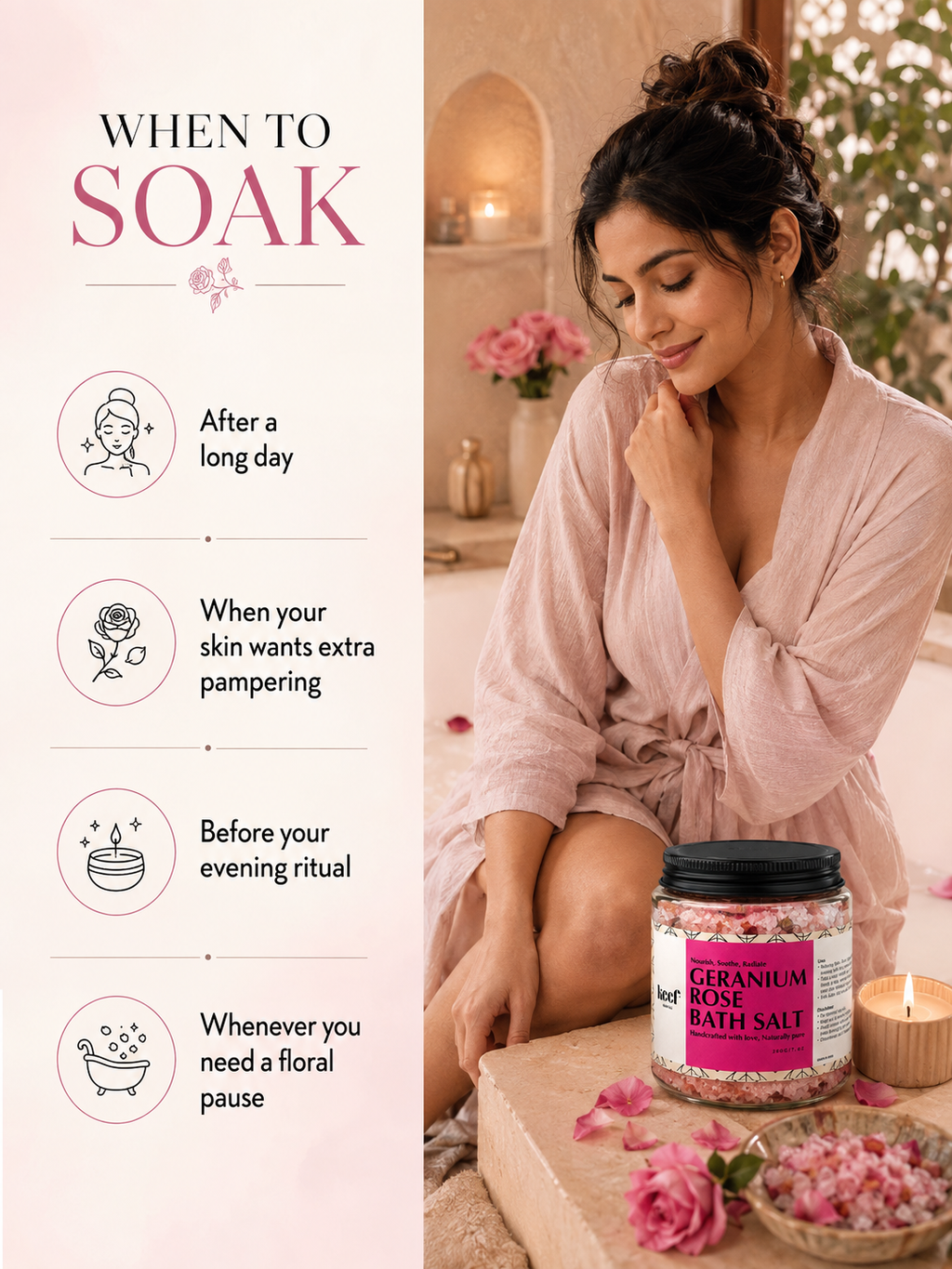 Geranium Rose Bath Salt