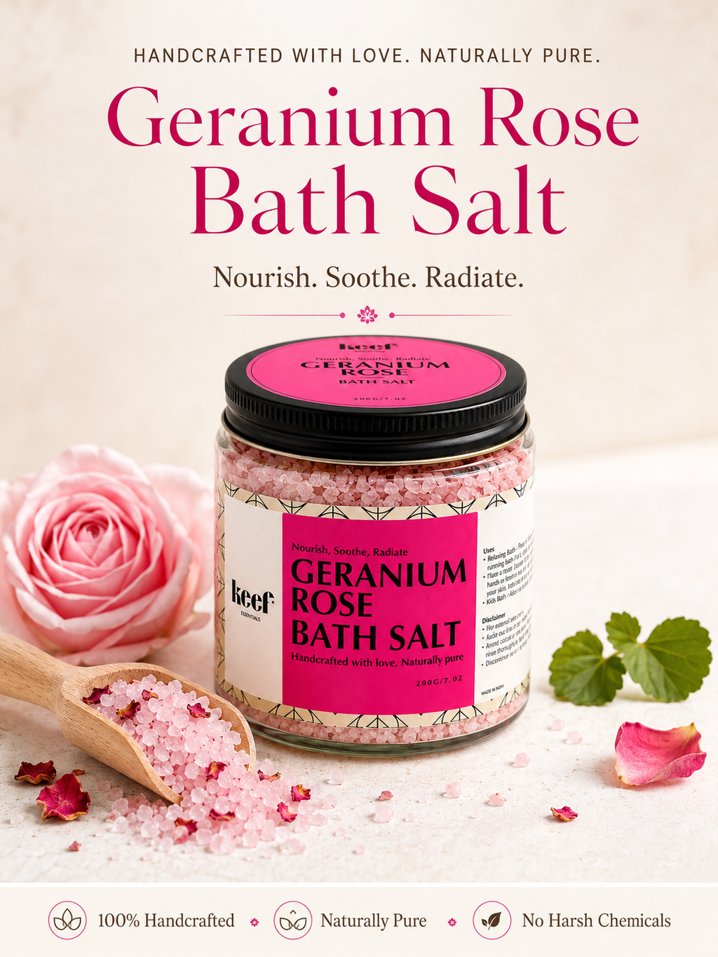 Geranium Rose Bath Salt