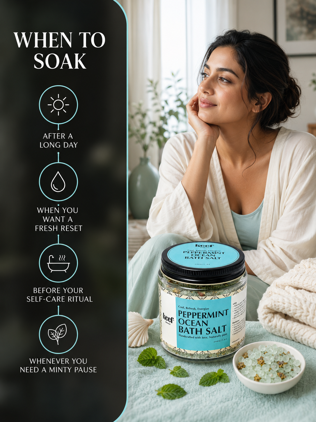 Peppermint Ocean Bath Salt