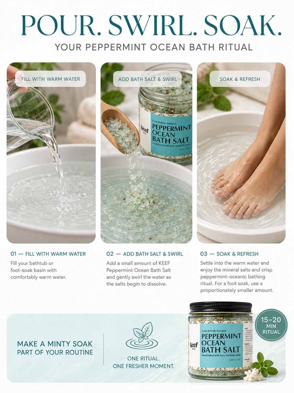 Peppermint Ocean Bath Salt